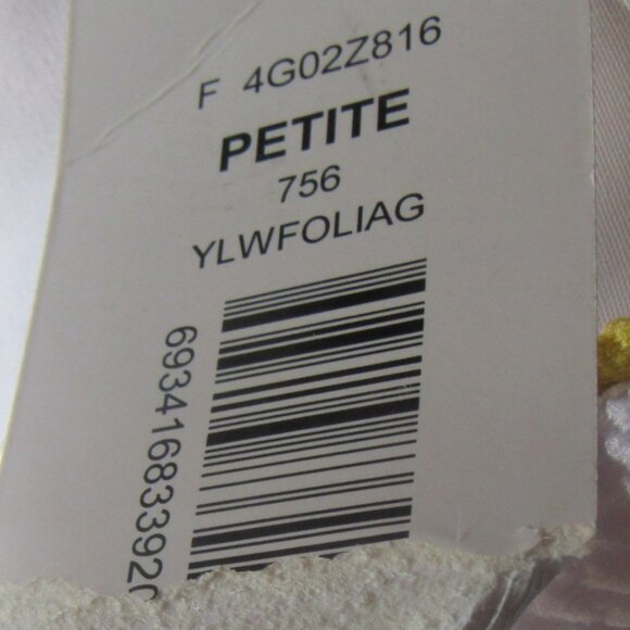 Tan Jay Yellow, Black and White Sleeveless Top, Petite, Size L, NWT. E1113 - Picture 4 of 5